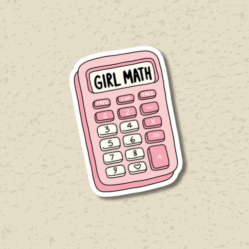 ' Girl Math ' Sticker