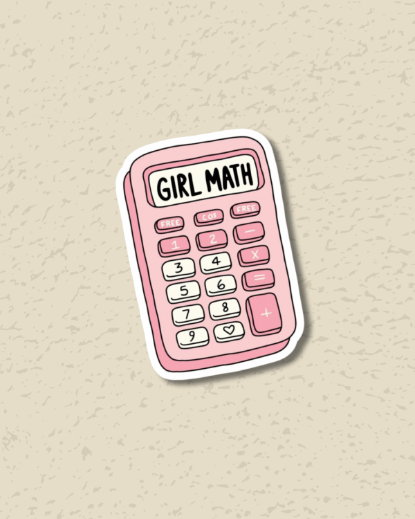 ' Girl Math ' Sticker