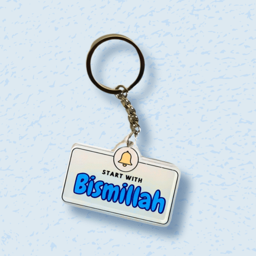 Start with Bismillah – Acrylic Keychain