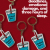 Student Tears – Acrylic Keychain (Academic Pain Club)