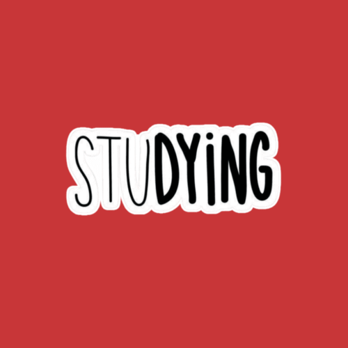 Studying Sticker
