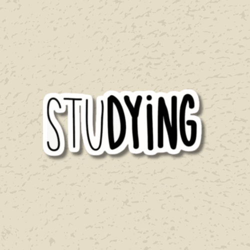 Studying Sticker