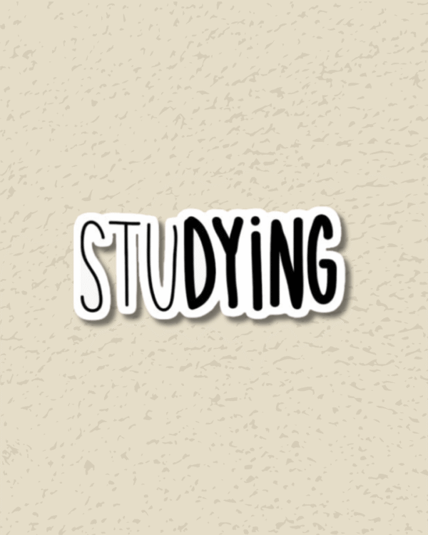 Studying Sticker