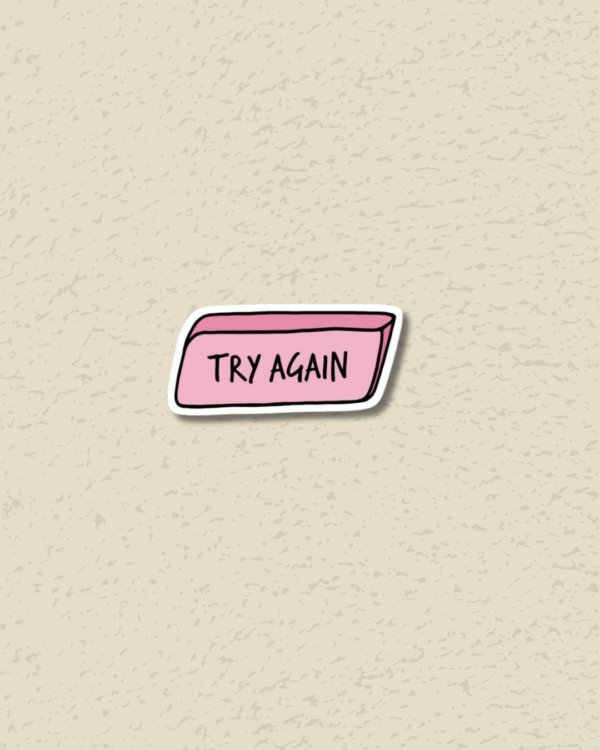 ' Try Again' Sticker