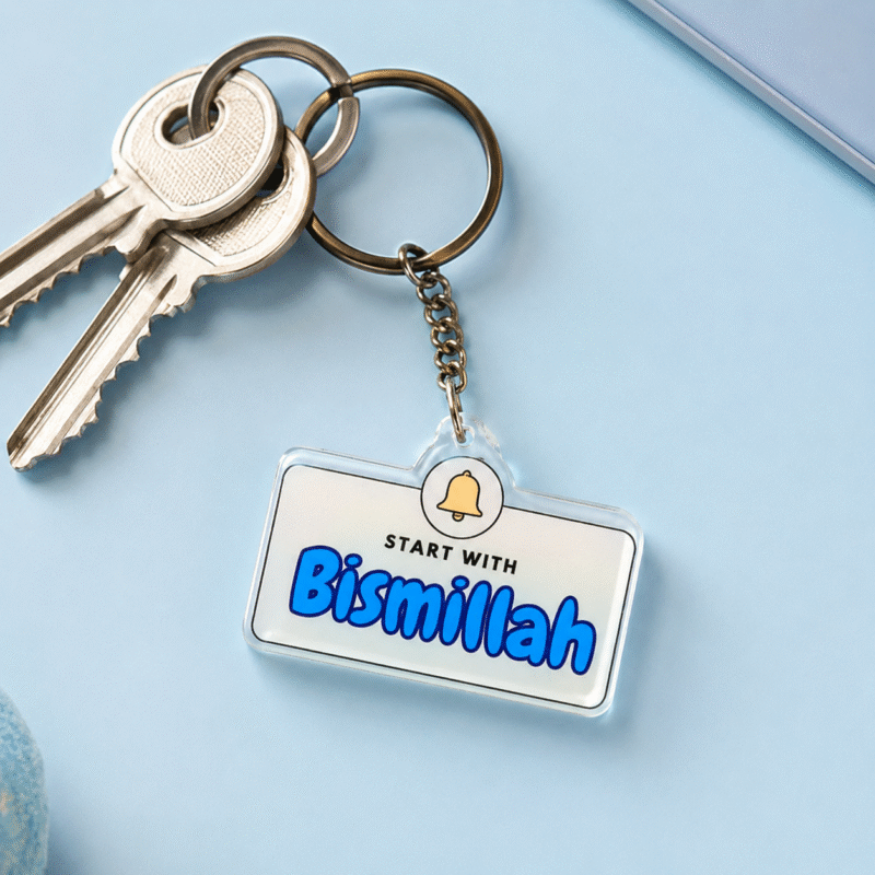 Start with Bismillah – Acrylic Keychain