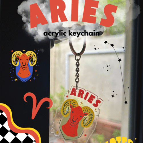 Aries - Zodiac Keychain