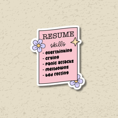 Resume Skills Sticker