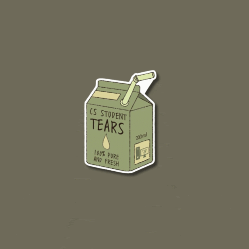 4 'CS Student Tears' Sticker