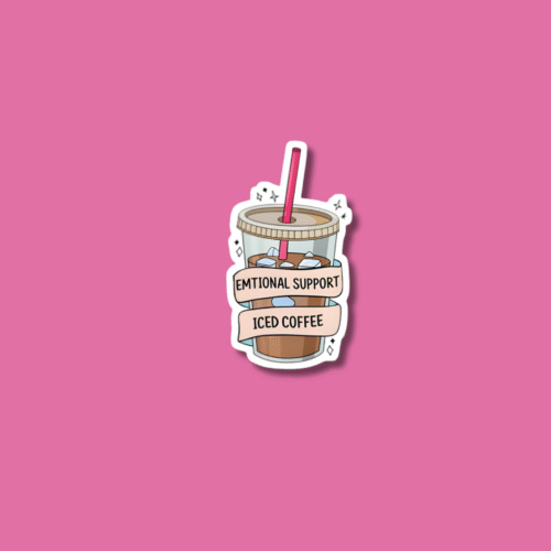 Emotional Support Coffee Sticker