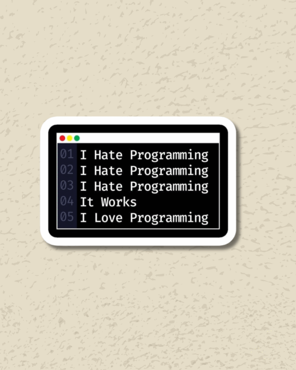 Programming Sticker