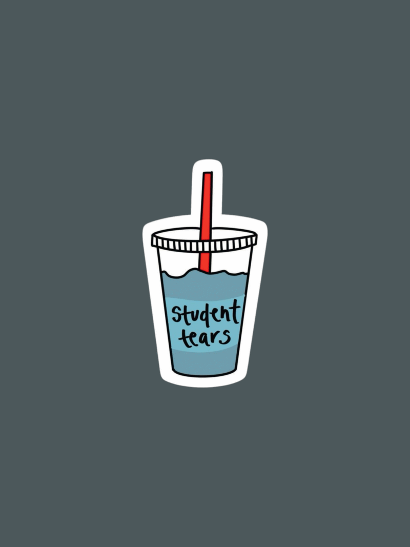 Student Tears - Sticker