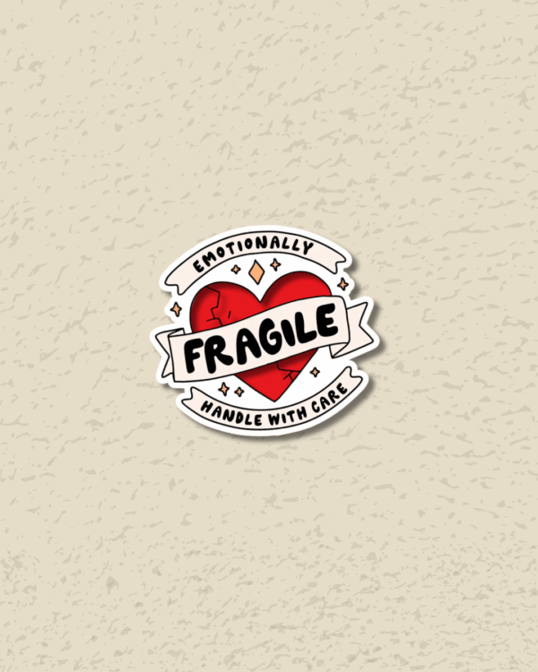 Fragile Heart Sticker