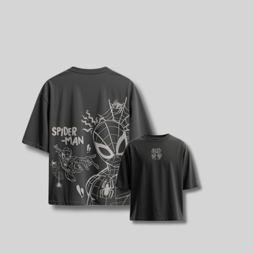 Spider-Man Oversized Drop Shoulder ( Unisex T-Shirt )