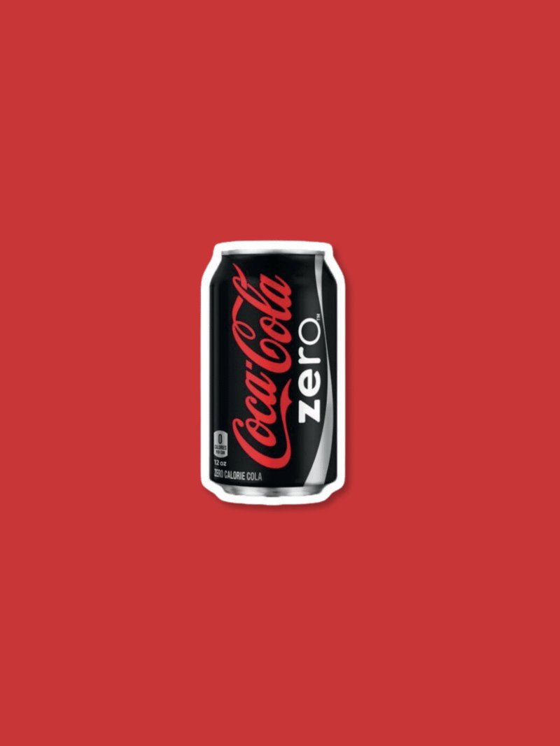6 Cola Cola Diet Sticker