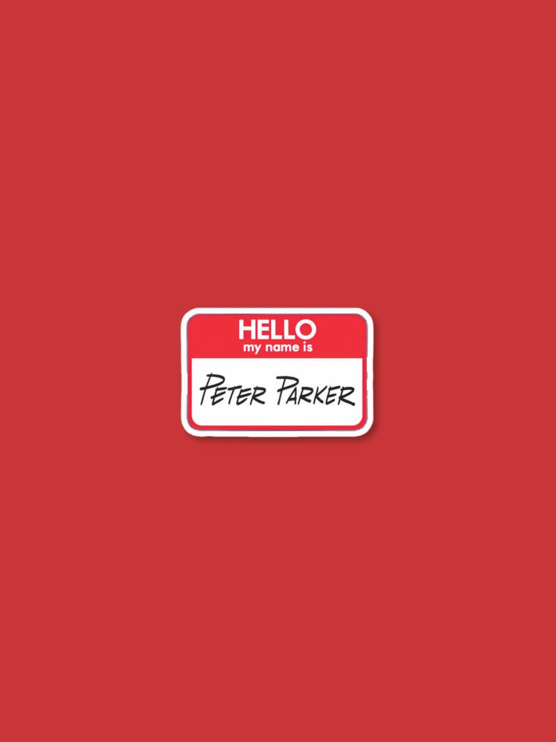 'Peter Parker' Sticker