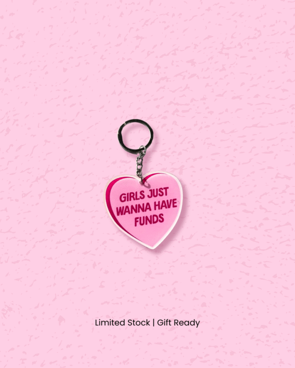 1 Funds over Fun Keychain