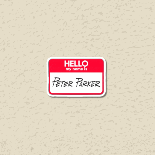 'Peter Parker' Sticker