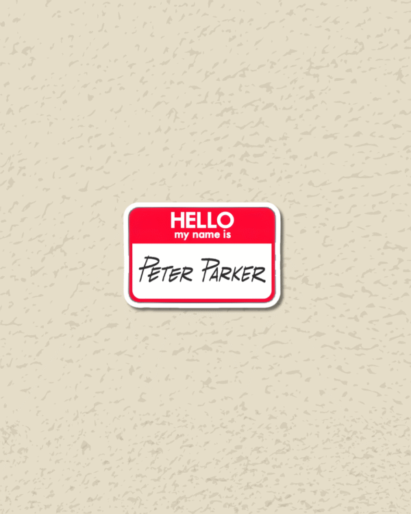 3 'Peter Parker' Sticker