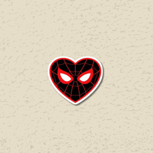 Spiderman Heart Sticker