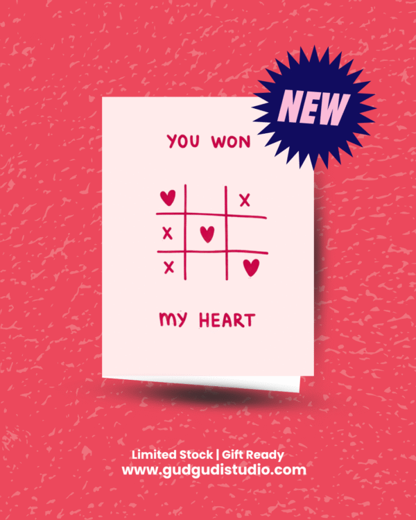 Heart Tic Tac Toe - Card