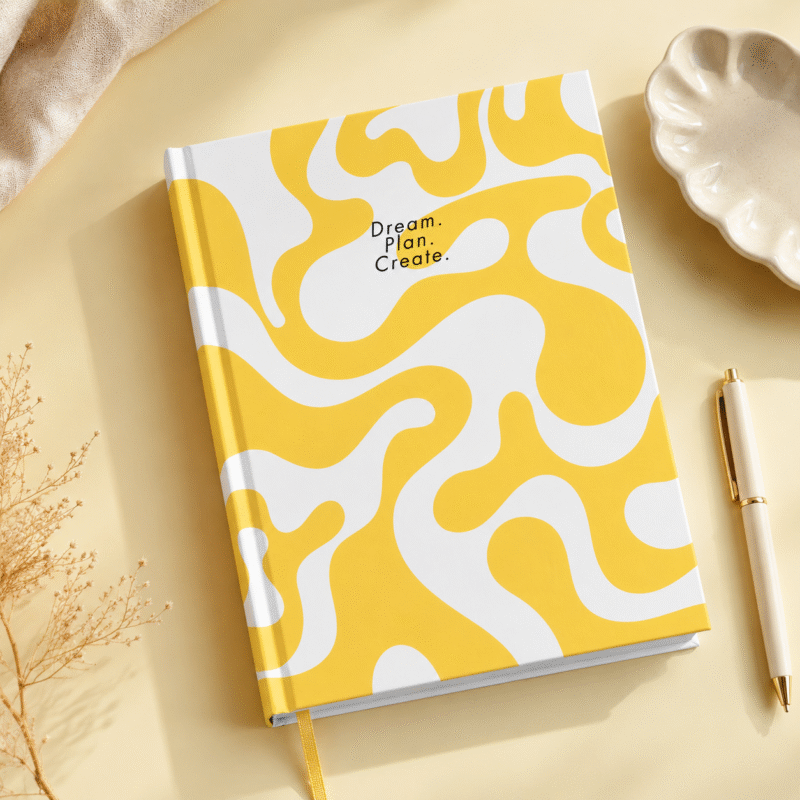 Dream.Plan.Create. - Yellow Journal