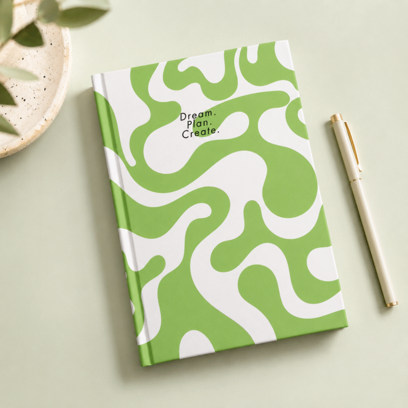 Dream.Plan.Create. - Green Journal