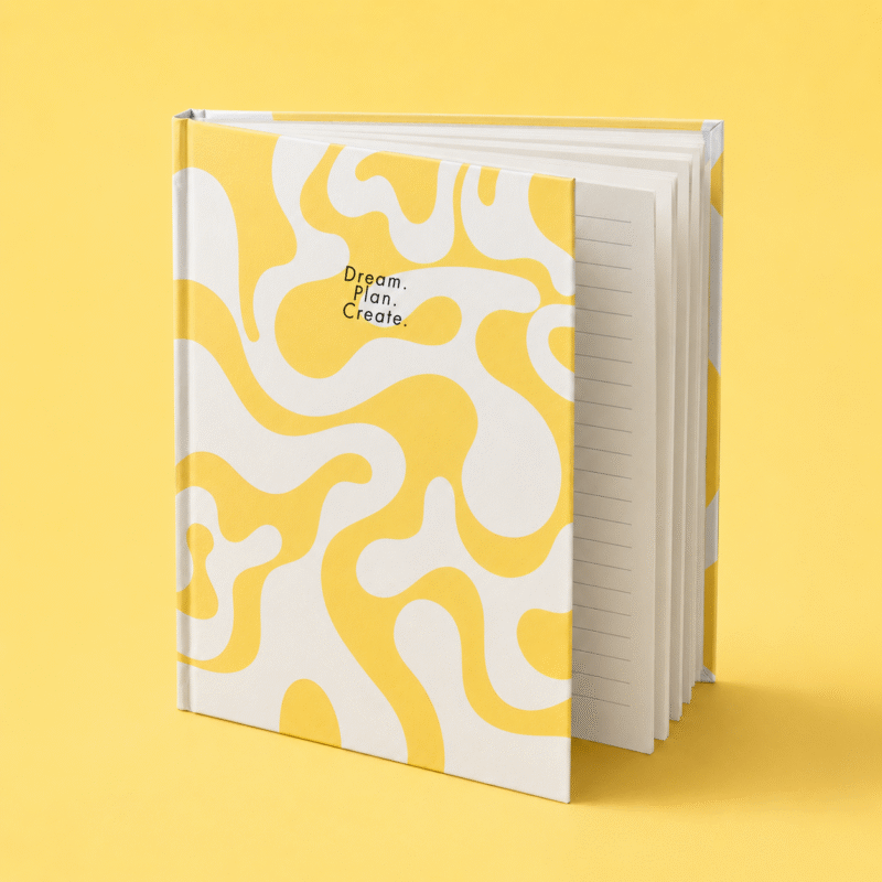 Dream.Plan.Create. - Yellow Journal